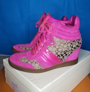 Coach Alara Signature Wedge Sneaker